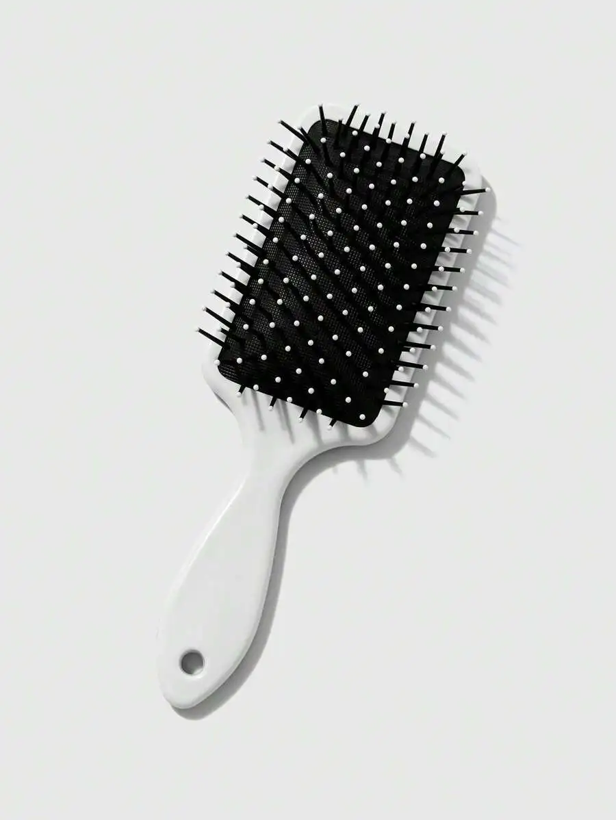 White Paddle Hair Brush With Black Cushion Base Anti-Static Smooth Massage Comb For Adults
White Paddle Hair Brush With Black Cushion Base Anti-Static Smooth Massage Comb For Adults