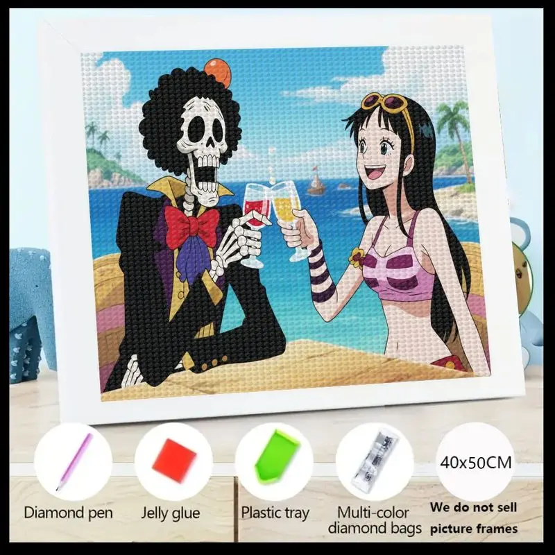 1 шт. цельный аниме Brook & Nico Robin 5D полный дрель набор для алмазной живописи, набор для рисования «сделай сам» с кристаллами и драгоценными камнями, пляжная тропическая сцена
1 шт. цельный аниме Brook & Nico Robin 5D полный дрель набор для алмазной живописи, набор для рисования «сделай сам» с кристаллами и драгоценными камнями, пляжная тропическая сцена