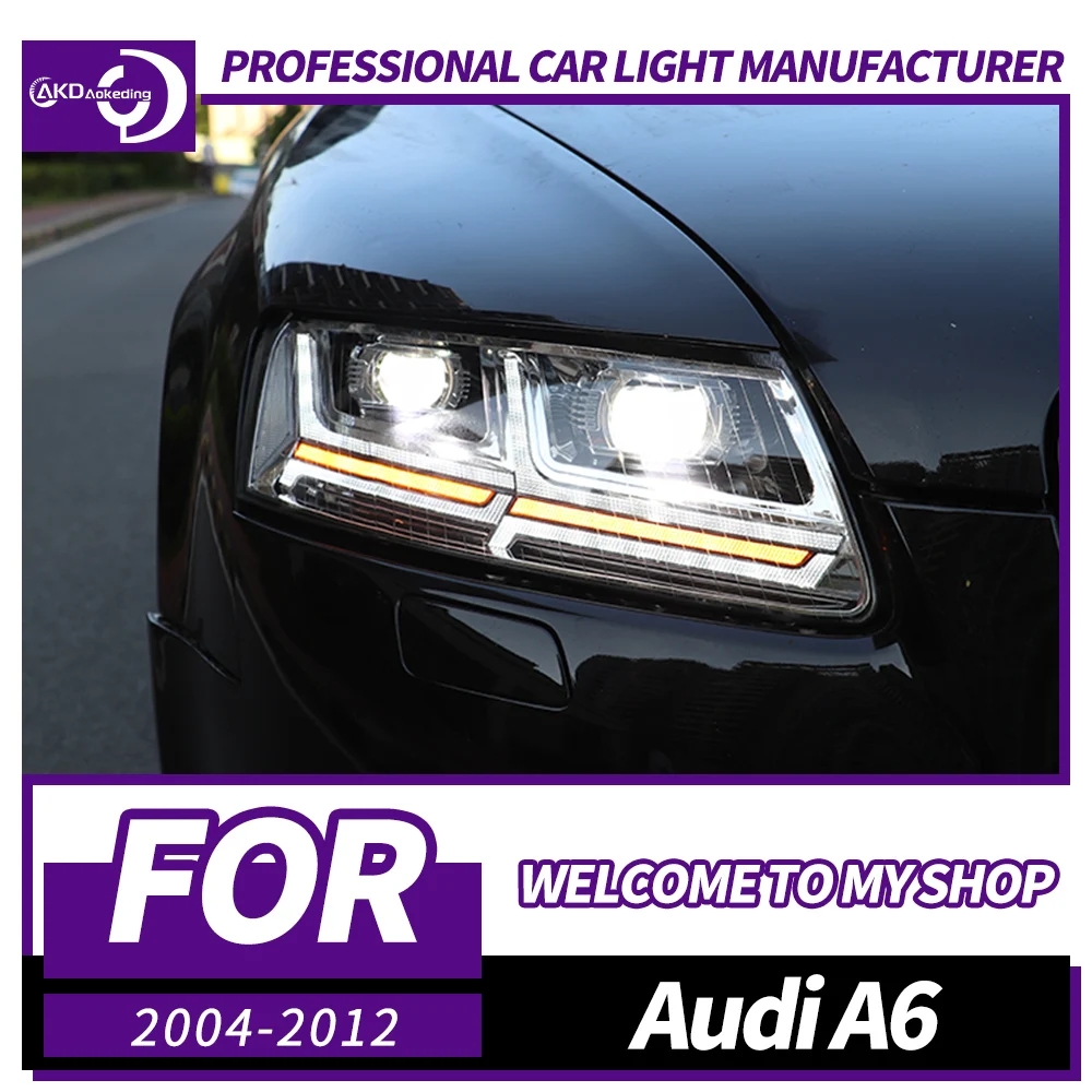 Фара AKD для Audi A6, светодиодная фара 2004-2012 C6, фары A6L DRL, указатель поворота, дальний свет, линза проектора «ангельский глаз»
Фара AKD для Audi A6, светодиодная фара 2004-2012 C6, фары A6L DRL, указатель поворота, дальний свет, линза проектора «ангельский глаз»