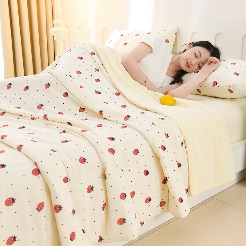 New Prints Cooling Blanket for Bed Silky Lightweight Summer Quilt Double Side Cold & Cooling Fabric Duvet Comforter Ice Silk
New Prints Cooling Blanket for Bed Silky Lightweight Summer Quilt Double Side Cold & Cooling Fabric Duvet Comforter Ice Silk