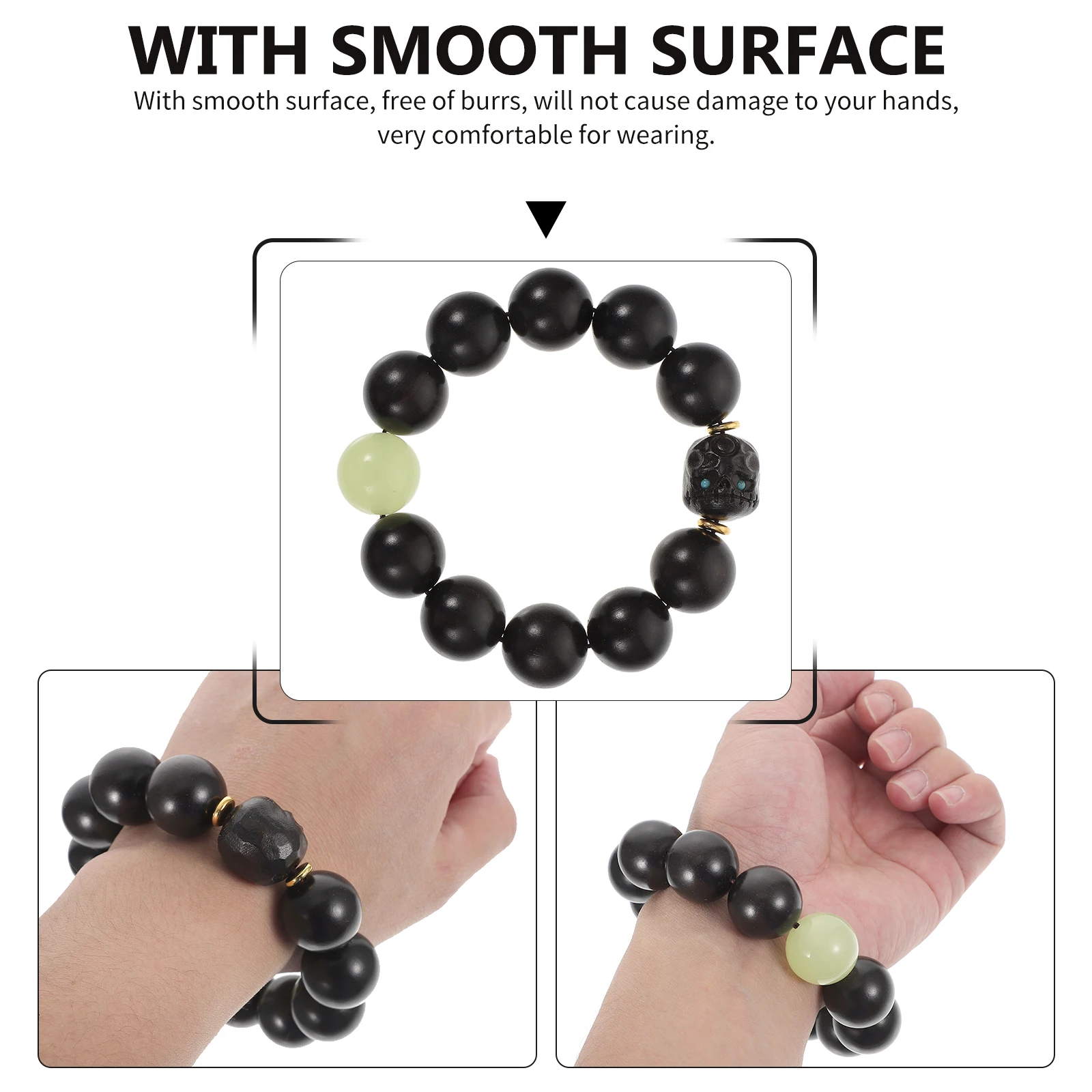 Ebony Wood Bracelet Chain Jewelry Smooth Durable Retro Wood Beads Chain Jewelry Vintage Long Use Gifts
Ebony Wood Bracelet Chain Jewelry Smooth Durable Retro Wood Beads Chain Jewelry Vintage Long Use Gifts