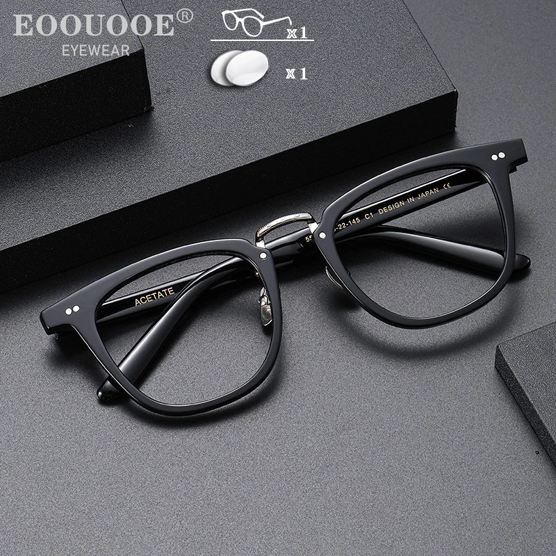 Retro Acetate Prescription Glasses Myopia Hyperopia Lenses Optical Eyewear Customiz Progressive Recipe Anti blue Eyeglasses
Retro Acetate Prescription Glasses Myopia Hyperopia Lenses Optical Eyewear Customiz Progressive Recipe Anti blue Eyeglasses