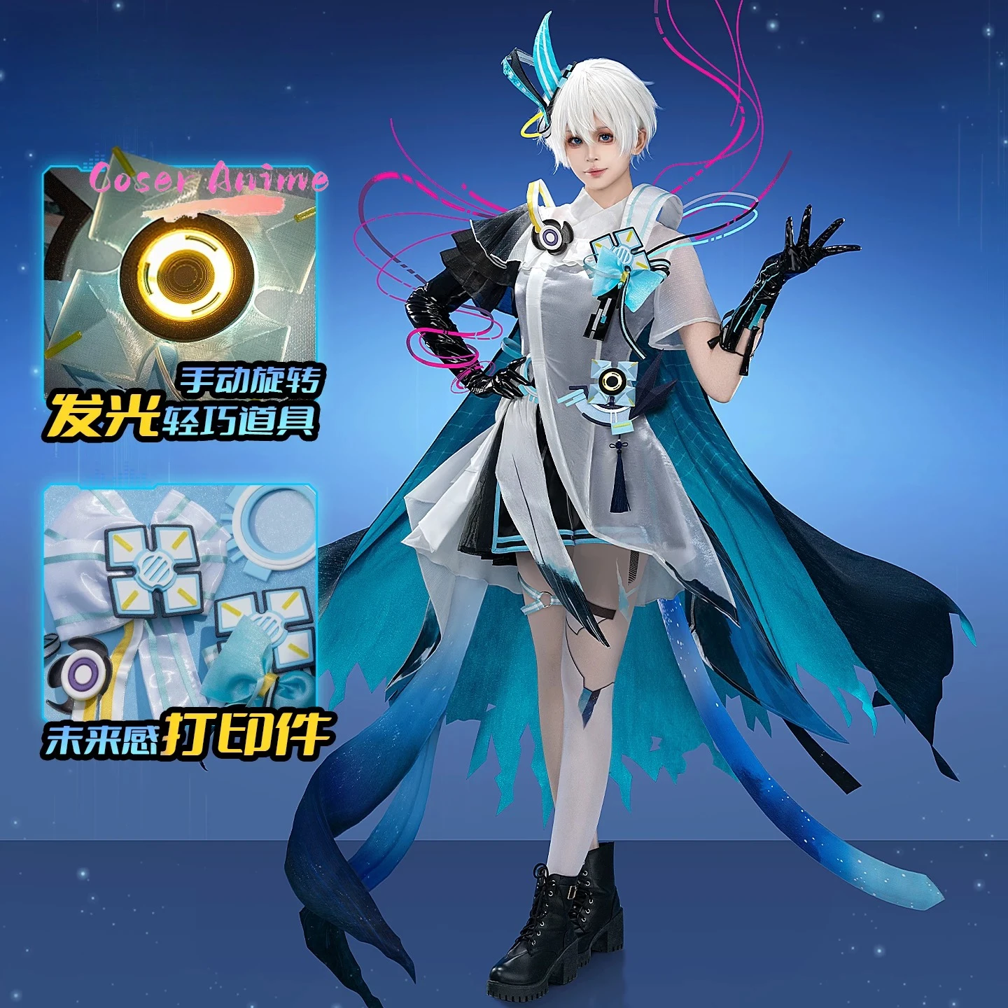 Virtual Singer Luo Tianyi Cosplay Costume Uniform Halloween Carnival Party Christmas Play Role Clothes Clothing
Virtual Singer Luo Tianyi Cosplay Costume Uniform Halloween Carnival Party Christmas Play Role Clothes Clothing