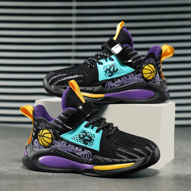 Children's sports shoes Breathable non-slip basketball shoes Boys' shoes Fashion casual running shoes Boys' size 30-40
Children's sports shoes Breathable non-slip basketball shoes Boys' shoes Fashion casual running shoes Boys' size 30-40