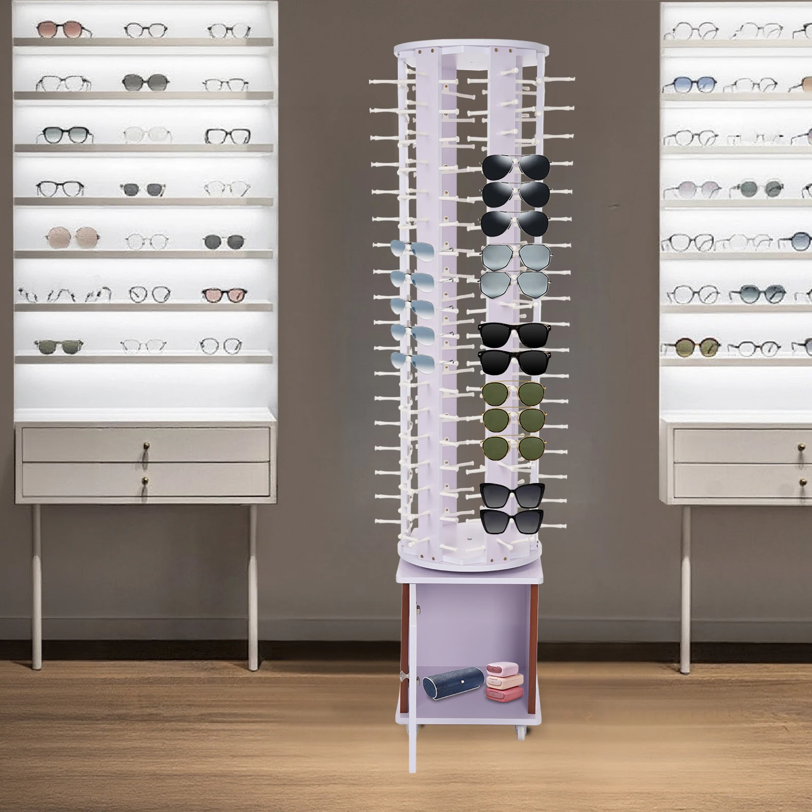 Glasses Storage Display Stand, Floor-standing Glasses Display Stand With Wheels, Sunglasses Storage Organizer,displaying glasses
Glasses Storage Display Stand, Floor-standing Glasses Display Stand With Wheels, Sunglasses Storage Organizer,displaying glasses