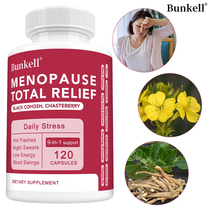 Menopause Herbal Capsules - Evening Primrose, Support Women’s Physical Comfort, Mood Wellness, Metabolism & Daily Energy, Vegan
Menopause Herbal Capsules - Evening Primrose, Support Women’s Physical Comfort, Mood Wellness, Metabolism & Daily Energy, Vegan