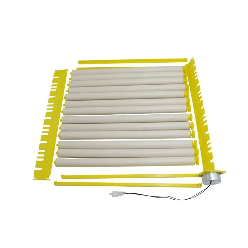 Multi functional roller automatic egg flipping tray with adjustable spacing for chicken, duck, goose, quail, pigeon egg holders
Multi functional roller automatic egg flipping tray with adjustable spacing for chicken, duck, goose, quail, pigeon egg holders