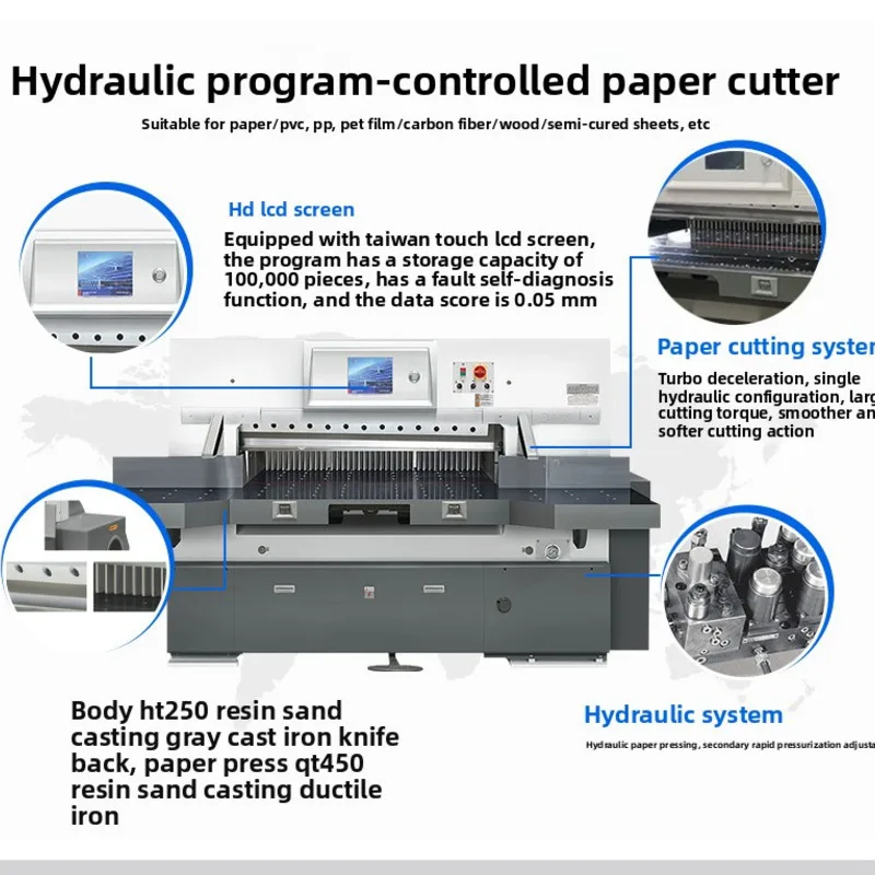 Fully Automatic Hydraulic Paper Cutting Machine, Fully Automatic Large Slitting Machine, Full Sheet Paper Cutting Machine
Fully Automatic Hydraulic Paper Cutting Machine, Fully Automatic Large Slitting Machine, Full Sheet Paper Cutting Machine