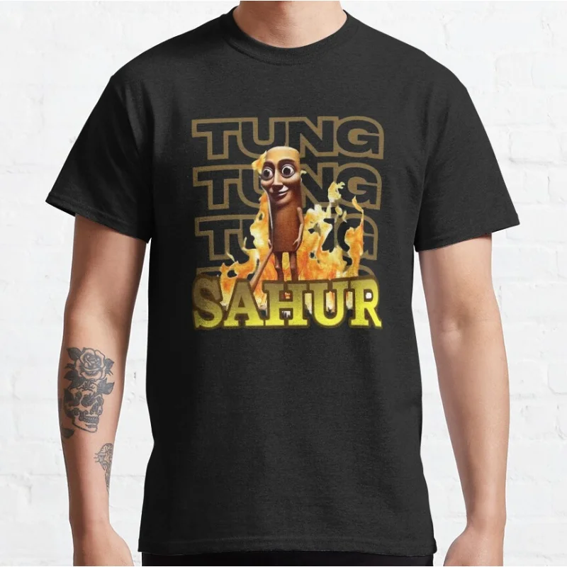 Tung Tung Tung Sahur Italian Brainrot humor Funny Meme T-shirt for men large size Adult Tops S-6xl mens clothing
Tung Tung Tung Sahur Italian Brainrot humor Funny Meme T-shirt for men large size Adult Tops S-6xl mens clothing