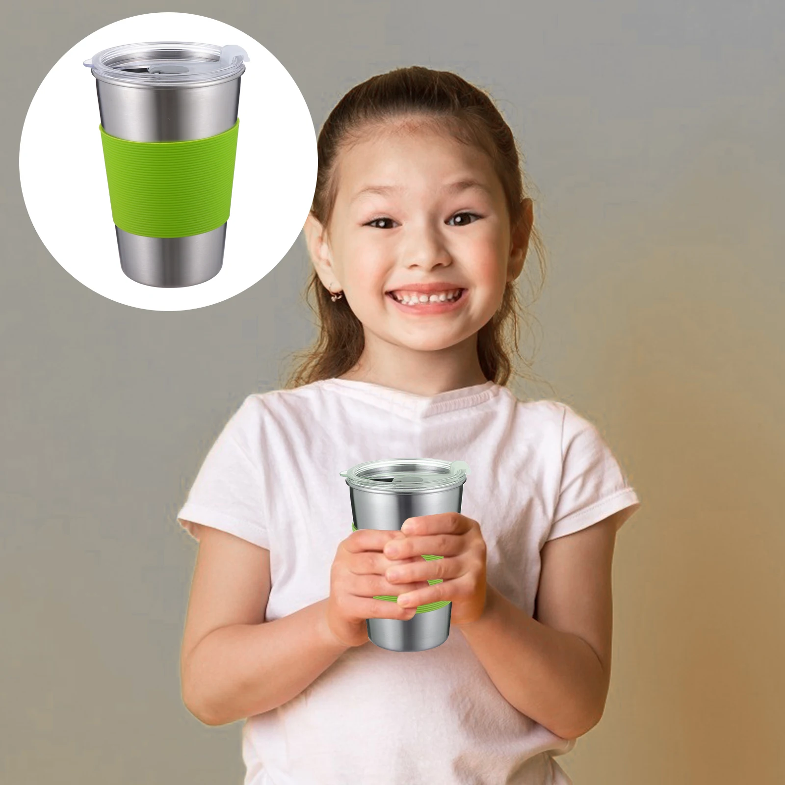 500 Ml Cup Heat-insulated Kids Child Drinking Cups Single Layer Non-slip Tumbler Stainless Steel Child-friendly
500 Ml Cup Heat-insulated Kids Child Drinking Cups Single Layer Non-slip Tumbler Stainless Steel Child-friendly