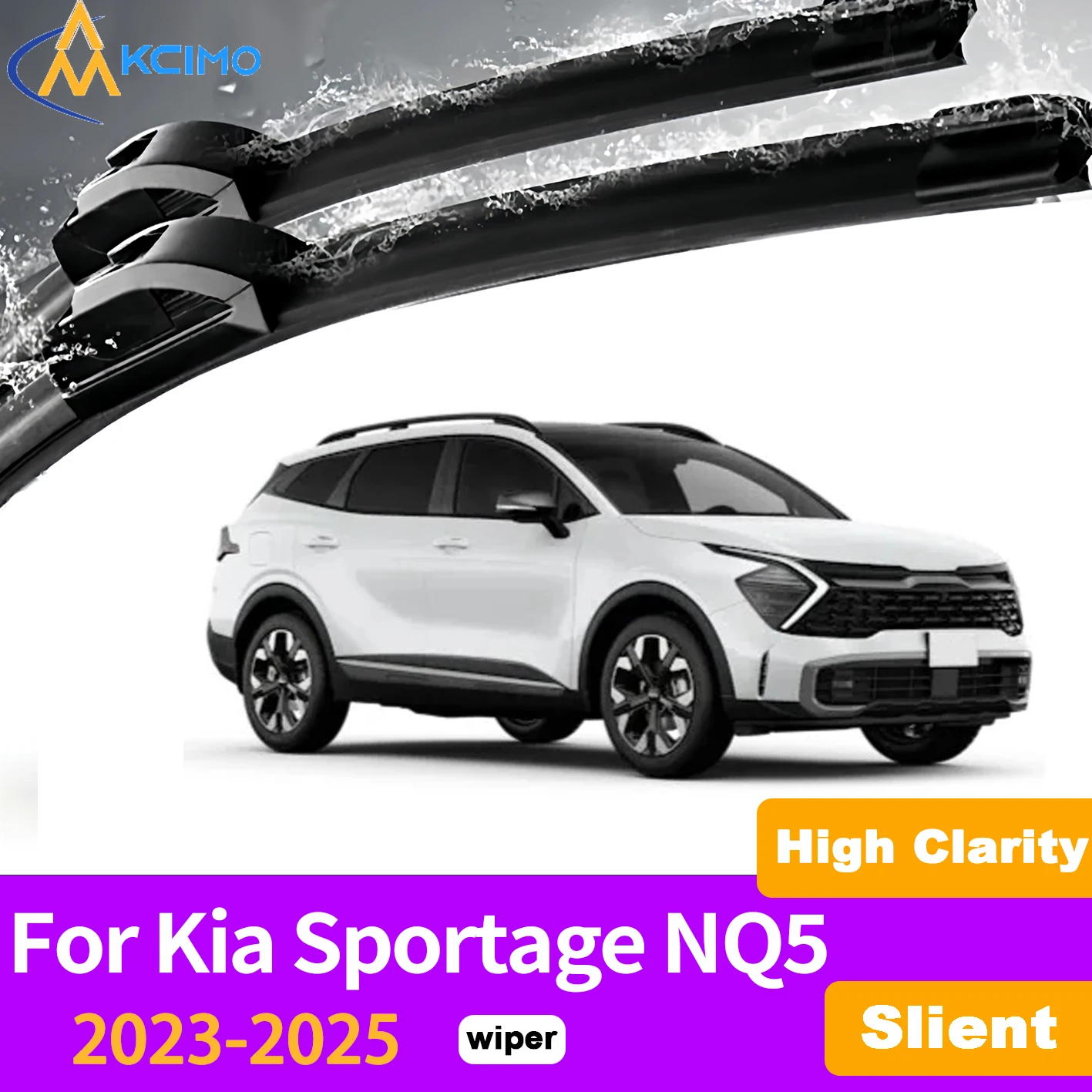 KCIMO 2PCS Front Windshield Wiper Blades For Kia Sportage NQ5 2023-2025, Streak-Free Deep Cleaning Replacement Auto Parts
KCIMO 2PCS Front Windshield Wiper Blades For Kia Sportage NQ5 2023-2025, Streak-Free Deep Cleaning Replacement Auto Parts