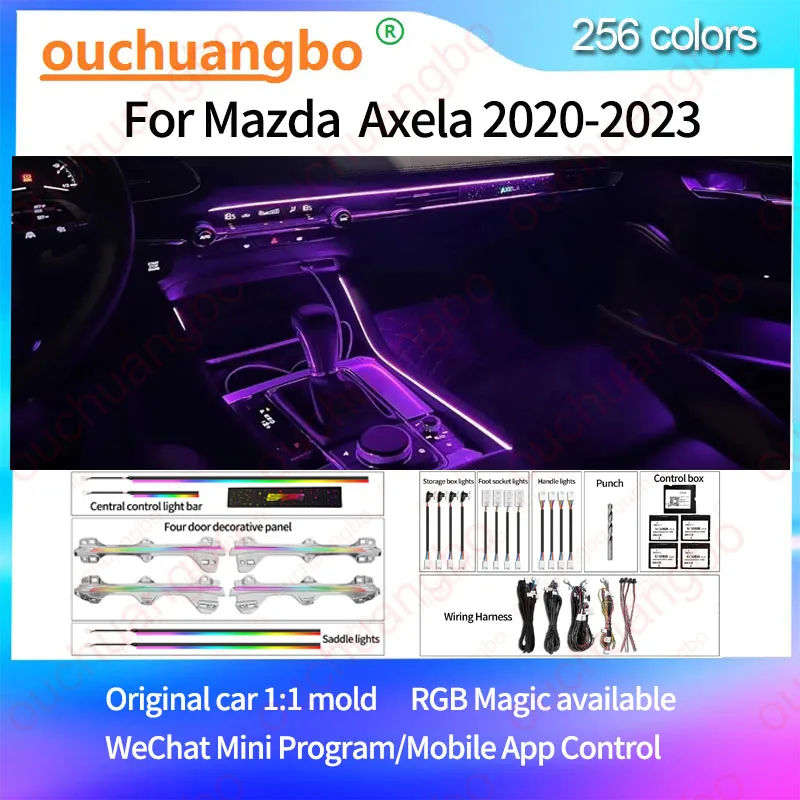 Ouchuangbo LED Ambient Light For Axela 2020 2021 2022 2023 Environmental Lighting Atmosphere Lamp Backlight kit Dynamic Trim
Ouchuangbo LED Ambient Light For Axela 2020 2021 2022 2023 Environmental Lighting Atmosphere Lamp Backlight kit Dynamic Trim