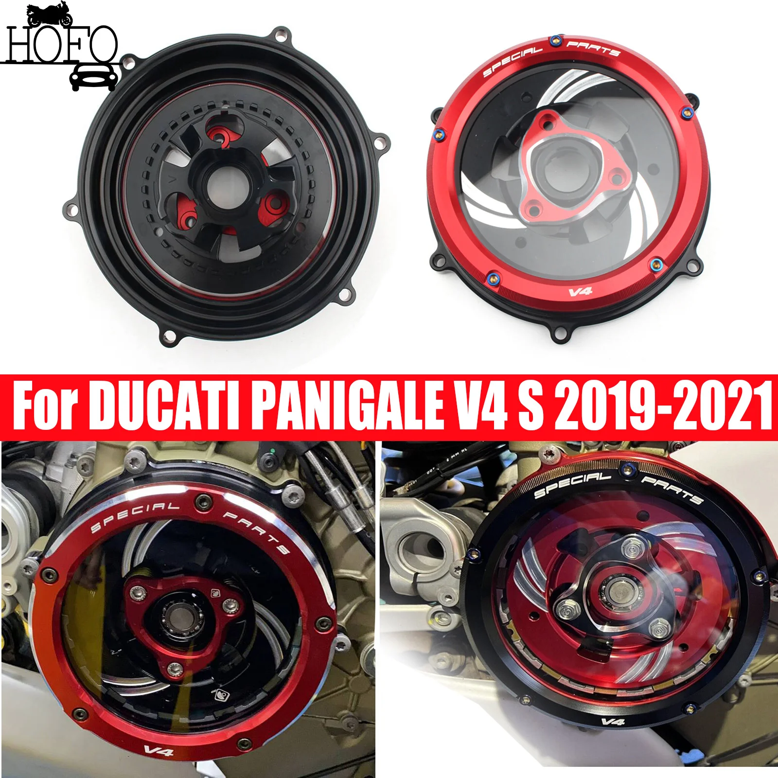 Engine Clear Clutch Cover Protector Guard Pressure Plate CNC Aluminum For DUCATI PANIGALE V4 S 2019-2021 Motorcycle Accessorie
Engine Clear Clutch Cover Protector Guard Pressure Plate CNC Aluminum For DUCATI PANIGALE V4 S 2019-2021 Motorcycle Accessorie