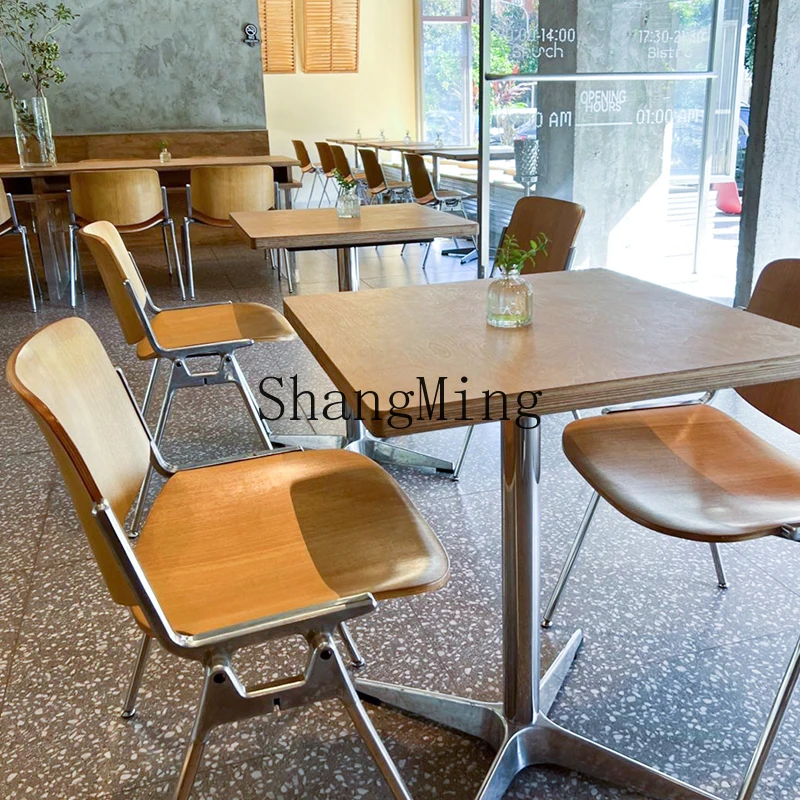 HJ table and chair combination milk tea coffee shop retro light luxury square table simple dessert shop small round table
HJ table and chair combination milk tea coffee shop retro light luxury square table simple dessert shop small round table