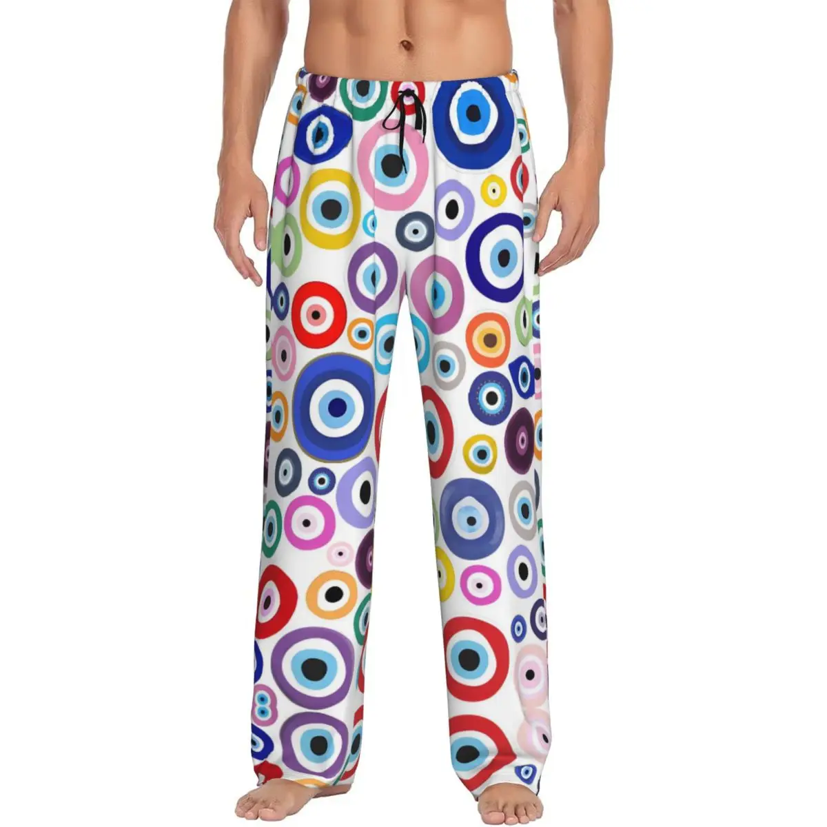 Custom Nazar Evil Eye Pajama Pants Sleepwear Men's Elastic Waistband Symbol Amulet Sleep Lounge Bottoms with Pockets
Custom Nazar Evil Eye Pajama Pants Sleepwear Men's Elastic Waistband Symbol Amulet Sleep Lounge Bottoms with Pockets