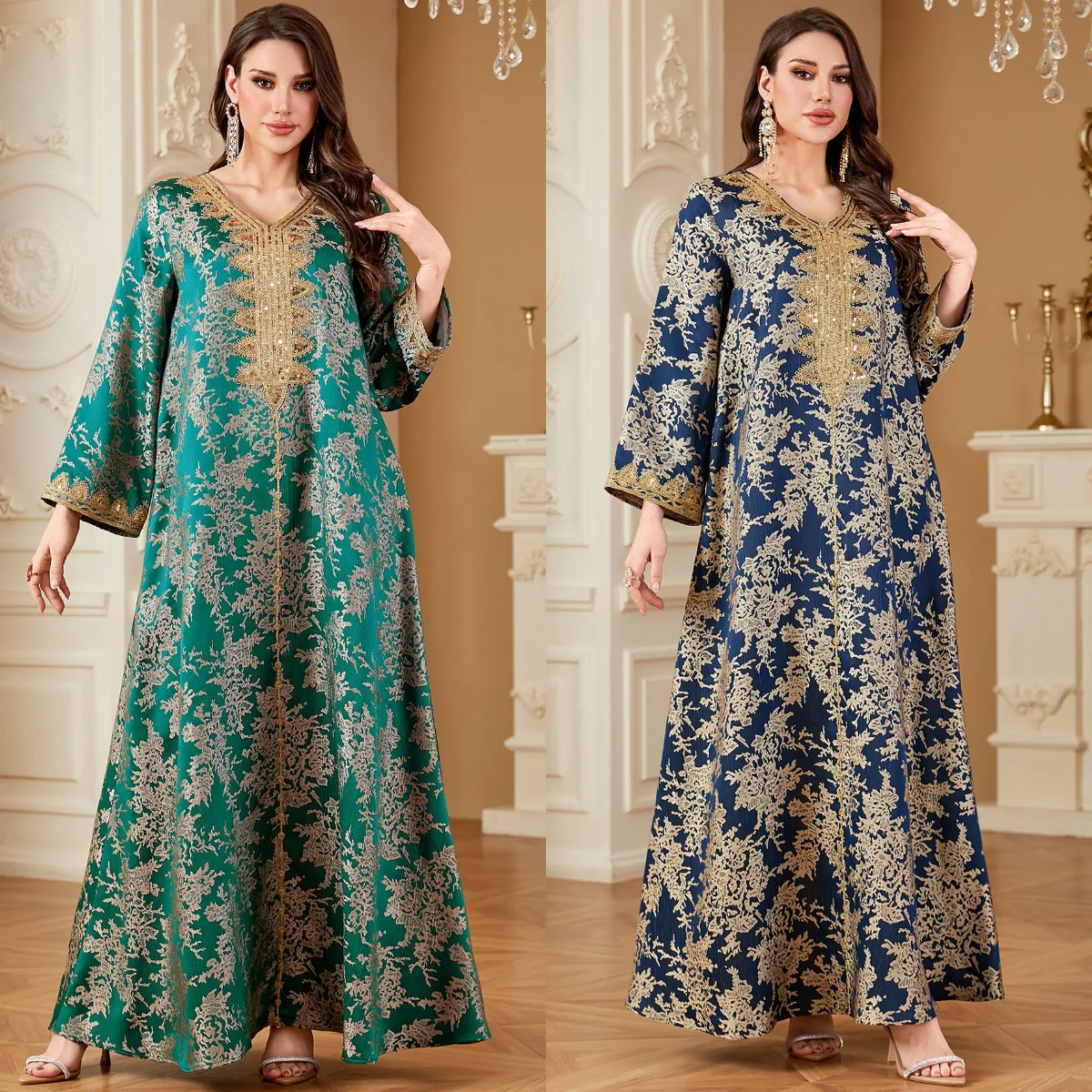 Ид Абая женское праздничное платье с вышивкой Джалабия мусульманский Дубай Vestidos Ларго Рамадан Марокко молитвенный кафтан халат Абая 2026
Ид Абая женское праздничное платье с вышивкой Джалабия мусульманский Дубай Vestidos Ларго Рамадан Марокко молитвенный кафтан халат Абая 2026