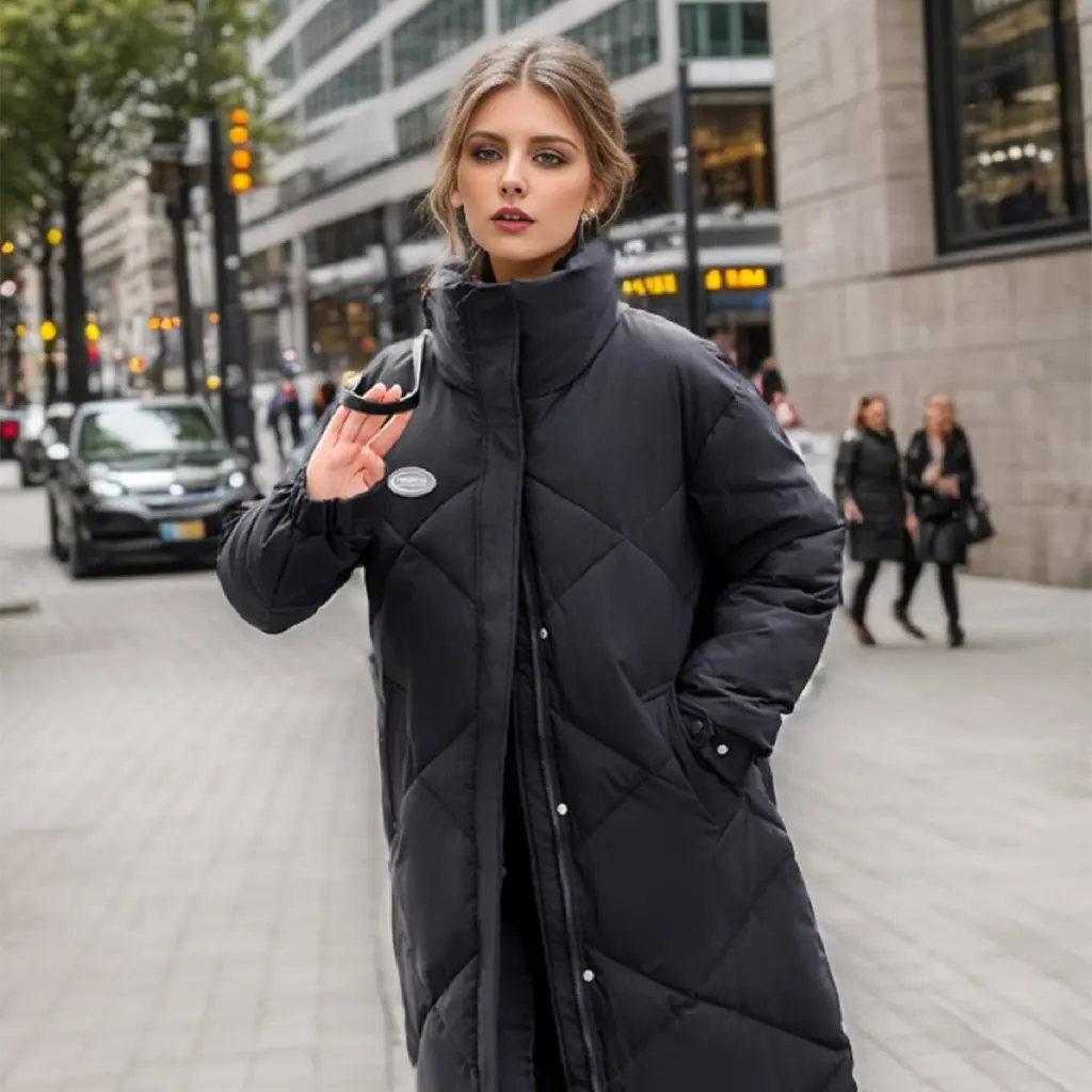 Women's Cotton-Padded Coat Korean Style Lightweight Long Slim Fit Warm Fashion Outerwear for Season
Women's Cotton-Padded Coat Korean Style Lightweight Long Slim Fit Warm Fashion Outerwear for Season