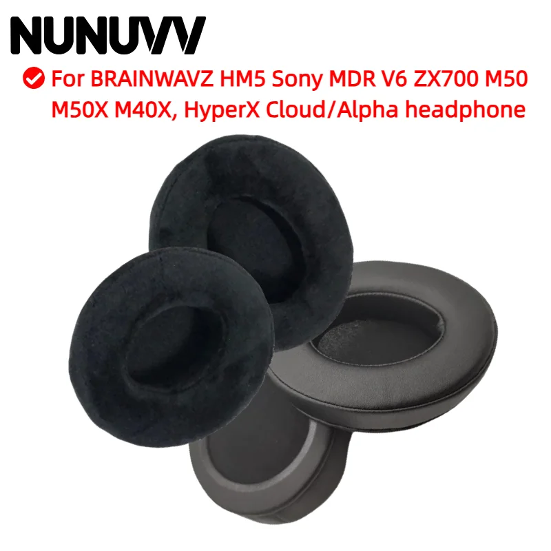 NUNUVV Ear pads for BRAINWAVZ HM5 Sony MDR V6 ZX700 M50 M50X M40X, HyperX Cloud/Alpha Headphone Mesh Protein Leather Earpad
NUNUVV Ear pads for BRAINWAVZ HM5 Sony MDR V6 ZX700 M50 M50X M40X, HyperX Cloud/Alpha Headphone Mesh Protein Leather Earpad