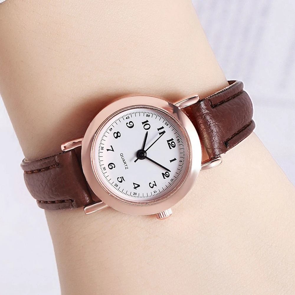 Vintage Watches for Women Small Round Dial Wristwatch Leather Strap Wrist Watch Ladies Casual Bracelet Watch Relojes Para Mujer
Vintage Watches for Women Small Round Dial Wristwatch Leather Strap Wrist Watch Ladies Casual Bracelet Watch Relojes Para Mujer
