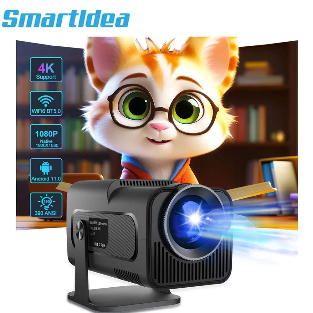SmartIdea Android 11 Projector Native 1920 x 1080P 390ANSI Wifi6 BT5.0 Full HD Cinema portable Projetor 180 degree free style
SmartIdea Android 11 Projector Native 1920 x 1080P 390ANSI Wifi6 BT5.0 Full HD Cinema portable Projetor 180 degree free style