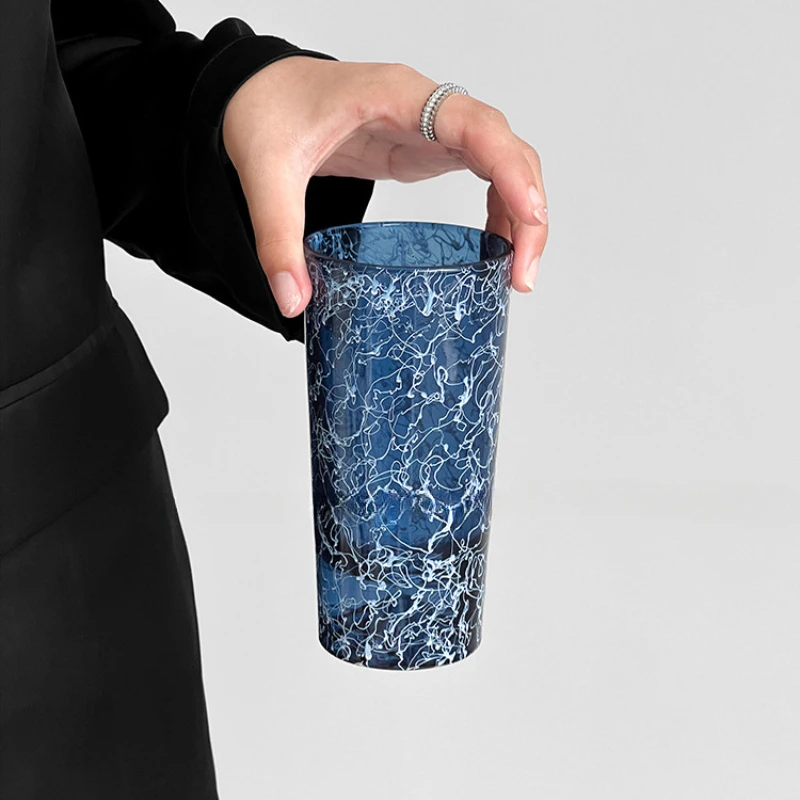 Blue Crack Cup High Appearance Level Household Creative Mount Fuji Drink Water Glass Simple Advanced Sense Juice Drink Milk Cup
Blue Crack Cup High Appearance Level Household Creative Mount Fuji Drink Water Glass Simple Advanced Sense Juice Drink Milk Cup