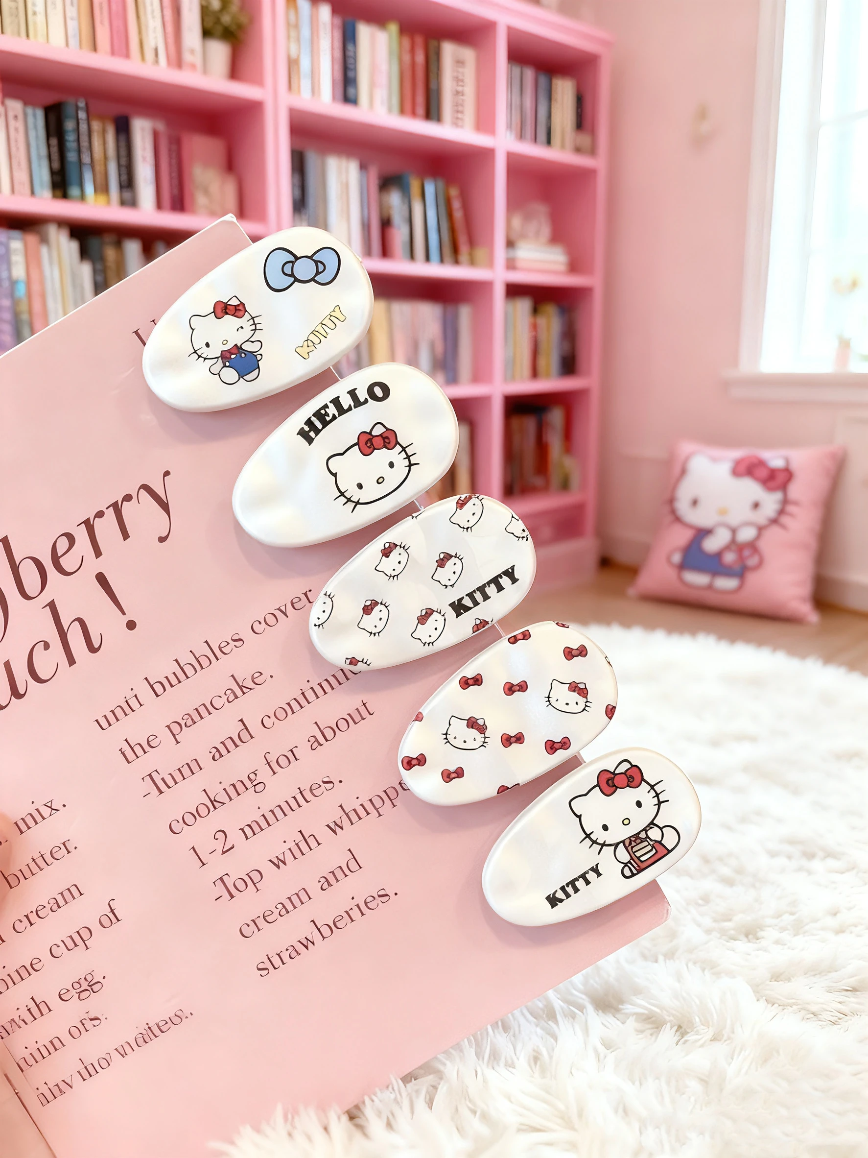 Прекрасная овальная заколка для волос Sweet Pearl White hello Kitty с мультяшной девушкой ins Wind with Bangs Clip Net Red Заколка для волос。 каваи
Прекрасная овальная заколка для волос Sweet Pearl White hello Kitty с мультяшной девушкой ins Wind with Bangs Clip Net Red Заколка для волос。 каваи