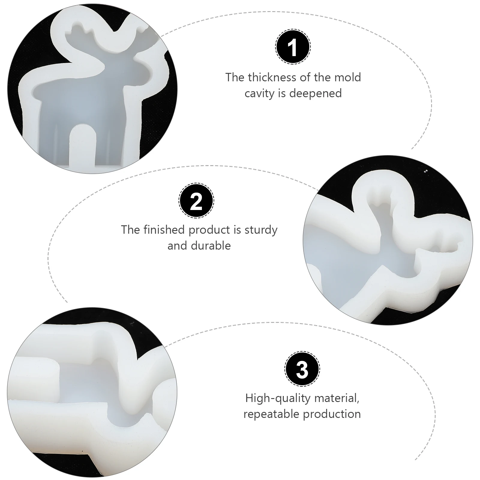 Elk Shaped Scented C Making Mould Mold Nonstick DIY Scented H made Soap Maker Round Casting Molds Craft Tools Wax
Elk Shaped Scented C Making Mould Mold Nonstick DIY Scented H made Soap Maker Round Casting Molds Craft Tools Wax