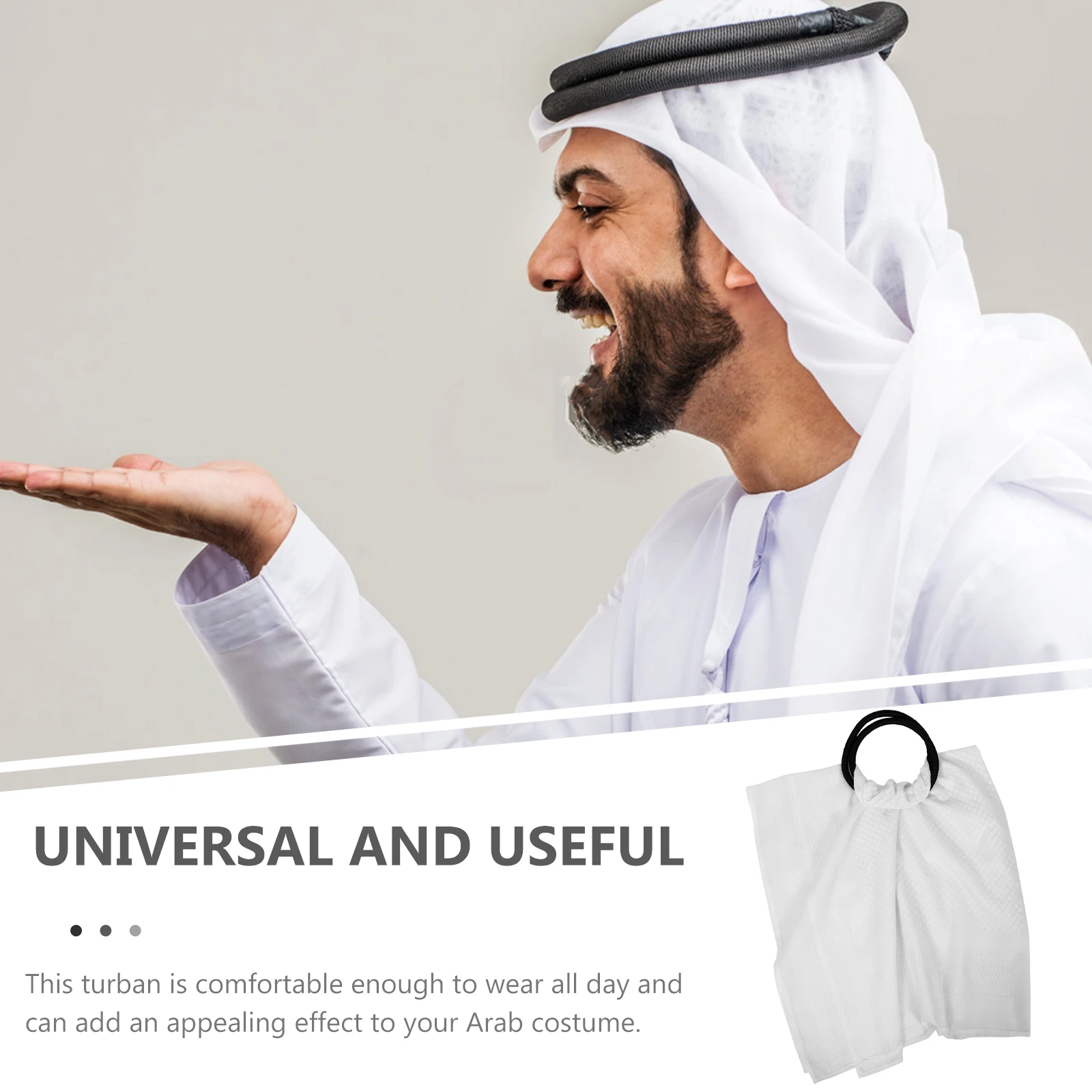 1 set White Men Headband Arab Scarf Shemagh Summer Desert Adult Turban Headwrap Rope Accessory Costume Middle Eastern Party
1 set White Men Headband Arab Scarf Shemagh Summer Desert Adult Turban Headwrap Rope Accessory Costume Middle Eastern Party