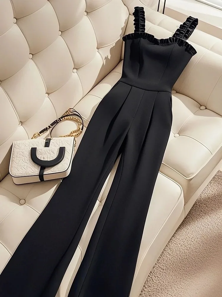 New High End Summmer Fashion Jumpsuit Women Temperament High Waist Elegant Camisole Pants Casual Slim Rompers Solid Color
New High End Summmer Fashion Jumpsuit Women Temperament High Waist Elegant Camisole Pants Casual Slim Rompers Solid Color