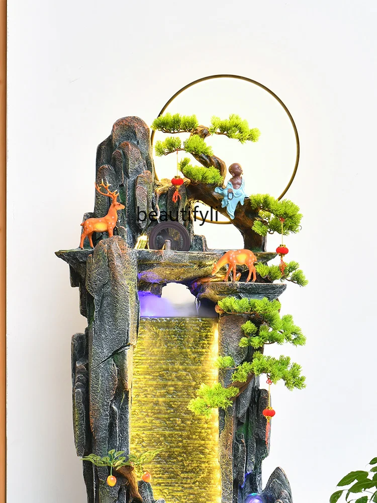 Chinese Style Entrance Partition Rockery Flowing Water Creative Decoration Zen Circulating Water Decoration Balcony Fish Pond
Chinese Style Entrance Partition Rockery Flowing Water Creative Decoration Zen Circulating Water Decoration Balcony Fish Pond