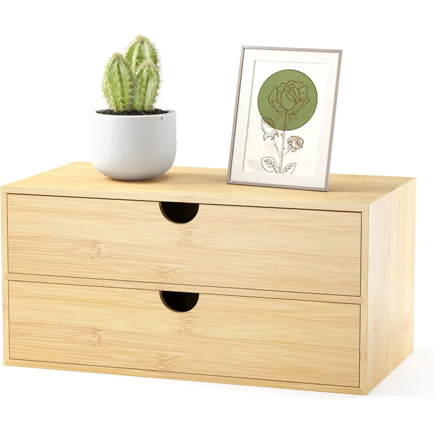 Bamboo Desk Organizer with Drawers, Small Desktop Storage Container for Office Supplies, No Assembly Required
Bamboo Desk Organizer with Drawers, Small Desktop Storage Container for Office Supplies, No Assembly Required