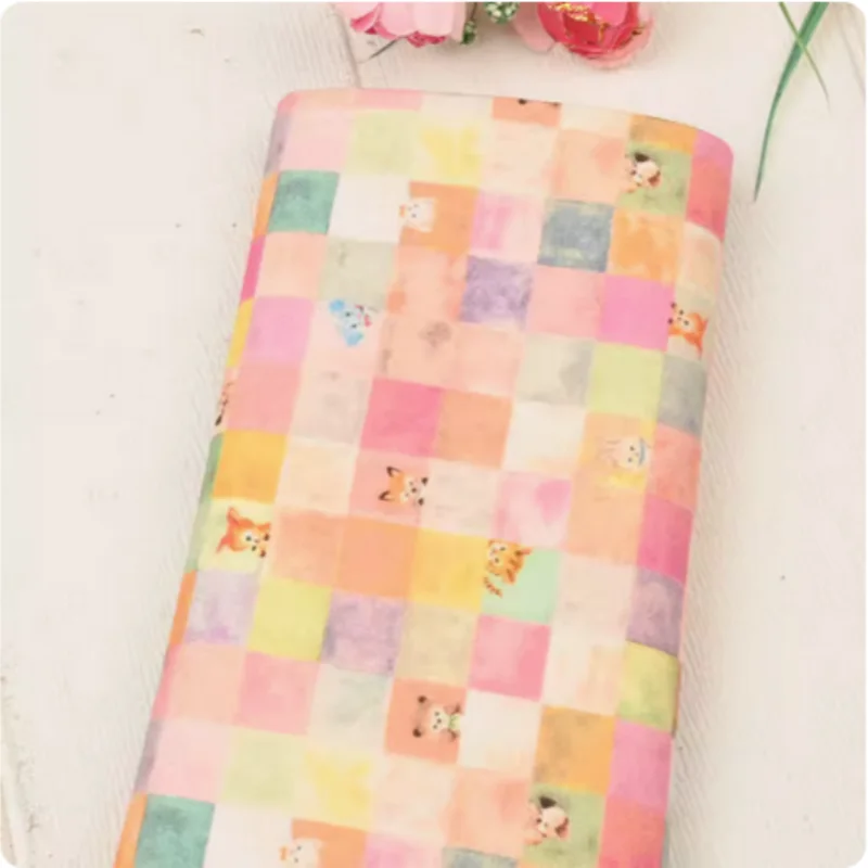 100% Cotton Thin Canvas Fabric, Colored Plaid, Animal Print, Handmade DIY Bag, Table Cloth, Back Cushion, Sewing, CR-1957
100% Cotton Thin Canvas Fabric, Colored Plaid, Animal Print, Handmade DIY Bag, Table Cloth, Back Cushion, Sewing, CR-1957