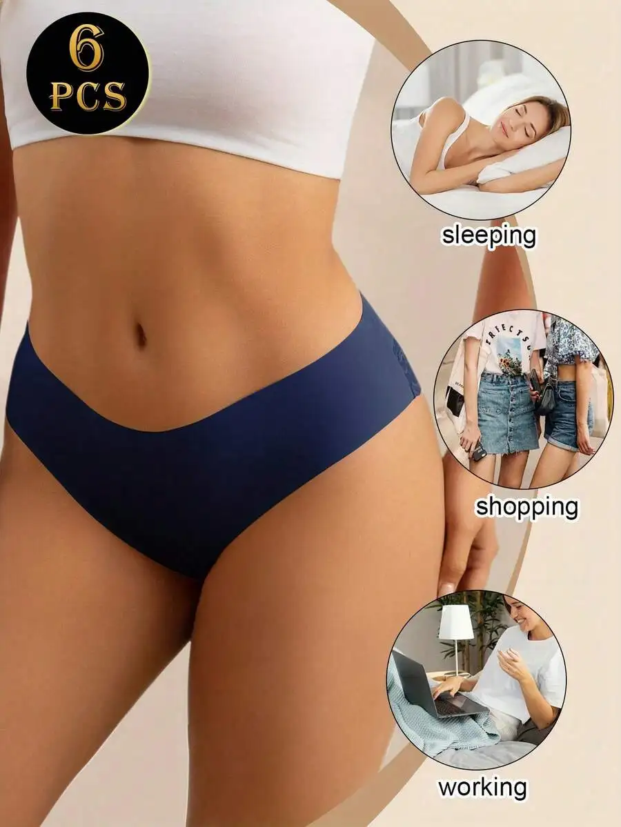 6 Pcs Seamless Lace Briefs Lightweight Breathable Women Underwear
6 Pcs Seamless Lace Briefs Lightweight Breathable Women Underwear