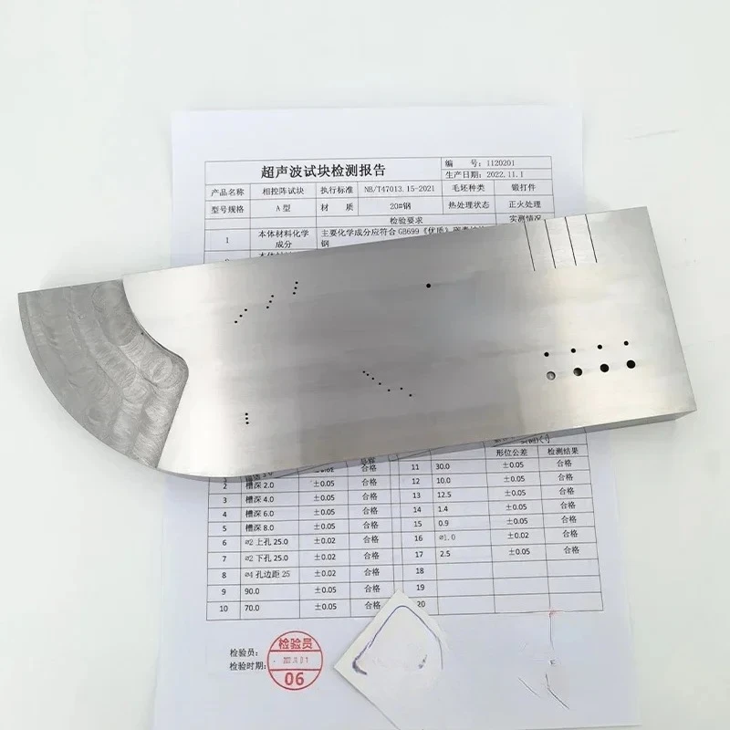 Hot SalesType A Type B Portable Phased Array Ultrasonic Test Block Non-Destructive Testing ASTM E2491-08 Flaw Detection Test Blo
Hot SalesType A Type B Portable Phased Array Ultrasonic Test Block Non-Destructive Testing ASTM E2491-08 Flaw Detection Test Blo