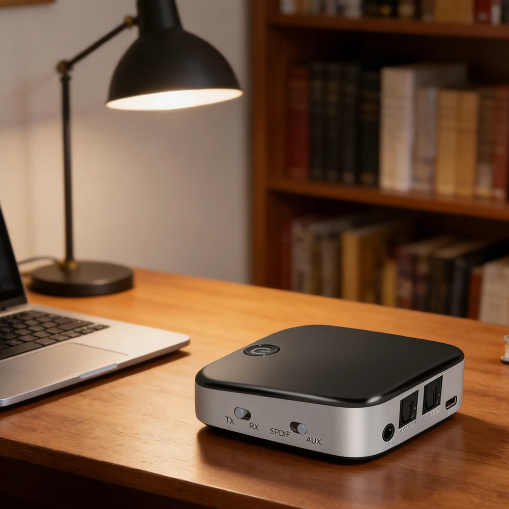 Аудиоприемник 5.0, передатчик, многофункциональный Bluetooth-совместимый адаптер, потоковое аудио на два устройства, беспроводной аудиоадаптер
Аудиоприемник 5.0, передатчик, многофункциональный Bluetooth-совместимый адаптер, потоковое аудио на два устройства, беспроводной аудиоадаптер