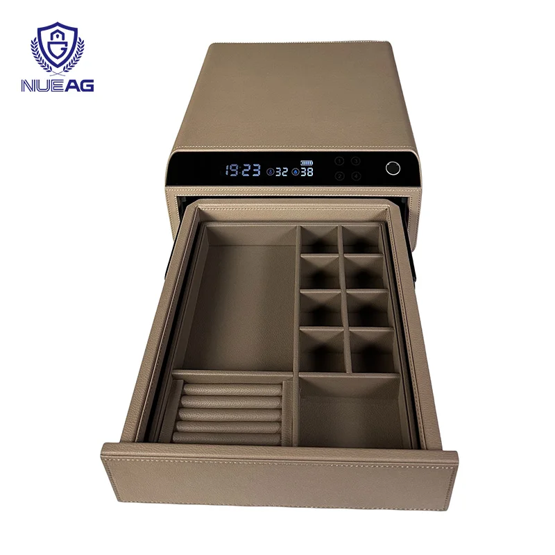 Smart Metal Password Unlock Safe Small Safe Deposit Box for Home and Hotel Safety Jewelry Storage Drawer Safe
Smart Metal Password Unlock Safe Small Safe Deposit Box for Home and Hotel Safety Jewelry Storage Drawer Safe