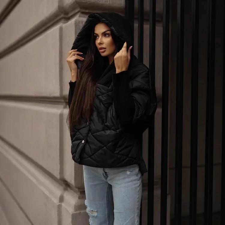 Casual Solid Cotton-padded Jacket Women Hooded Parkas Streetwear Warm Coat Autumn Winter Jacket Single Breasted Padded Overcoats
Casual Solid Cotton-padded Jacket Women Hooded Parkas Streetwear Warm Coat Autumn Winter Jacket Single Breasted Padded Overcoats