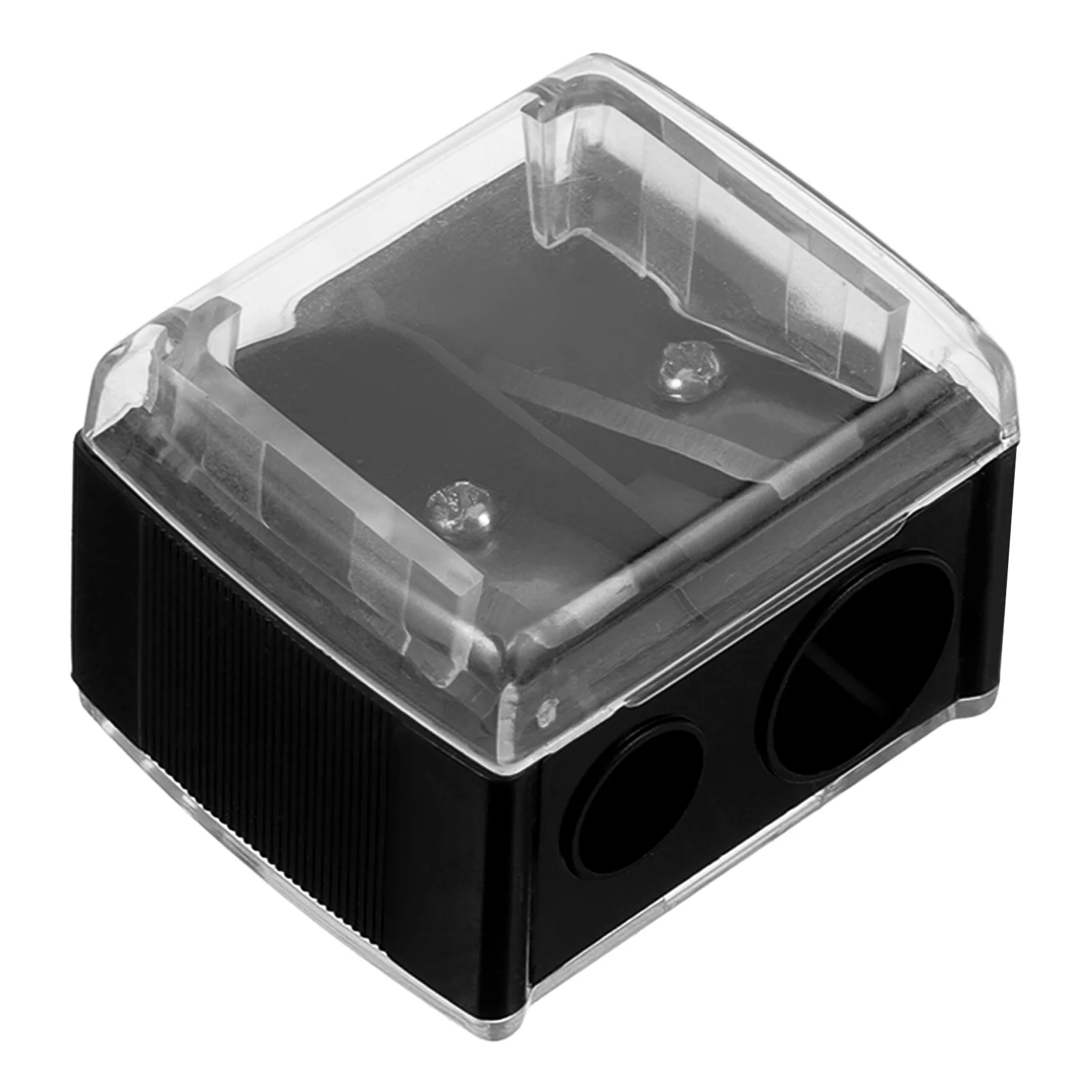 Double Hole Pencil Sharpener Black Mini for Eyebrow Lip Liner Eyeliner Square Easy to Hold Carry Practical Durable Fun
Double Hole Pencil Sharpener Black Mini for Eyebrow Lip Liner Eyeliner Square Easy to Hold Carry Practical Durable Fun