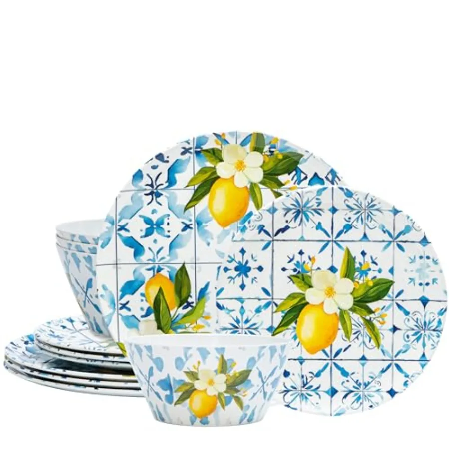 12-Piece Melamine Dinnerware Set - s Lightweight Durable BPA-Free Dishwasher Safe Dish Set for Indoor and Outdoor Use - Perfect
12-Piece Melamine Dinnerware Set - s Lightweight Durable BPA-Free Dishwasher Safe Dish Set for Indoor and Outdoor Use - Perfect