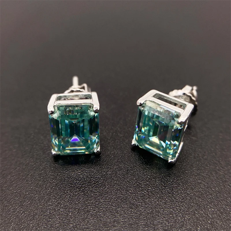 Новинка 2022, шикарные классические серьги-гвоздики изумрудной огранки s925 с серебряной инкрустацией, сине-зеленые 
Новинка 2022, шикарные классические серьги-гвоздики изумрудной огранки s925 с серебряной инкрустацией, сине-зеленые