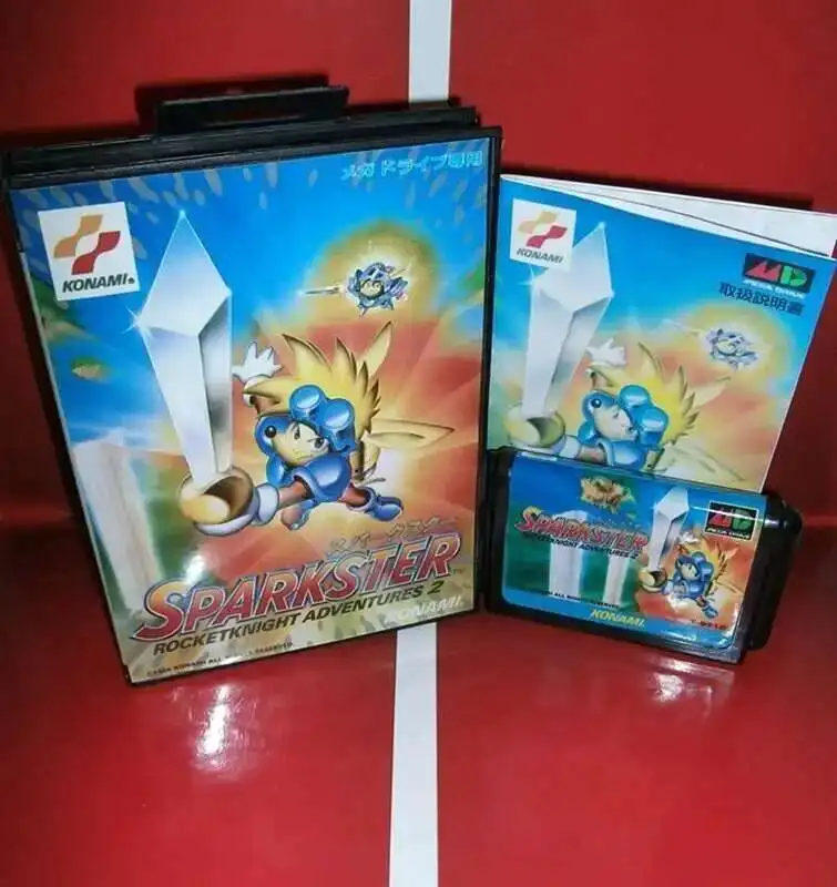 Игровая карта Sparkster с коробкой и руководством для 16-битной системы Sega MD Megadrive Genesis
Игровая карта Sparkster с коробкой и руководством для 16-битной системы Sega MD Megadrive Genesis