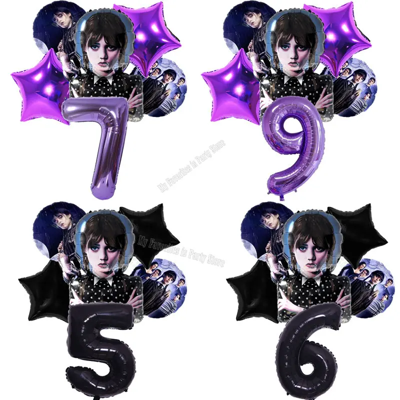 Wednesdays Addams Girl Birthday Balloons Decoration Girl Purple Number Ballon Party Supplies Baby Shower Movie Halloween Ballons
Wednesdays Addams Girl Birthday Balloons Decoration Girl Purple Number Ballon Party Supplies Baby Shower Movie Halloween Ballons