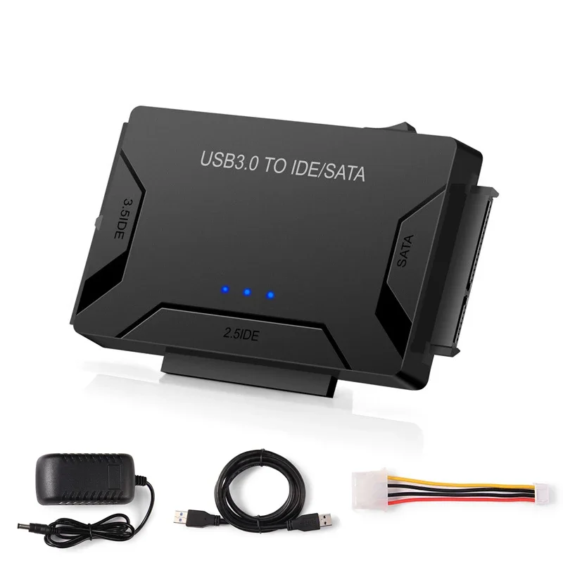 Кабель-переходник USB 3.0 в SATA IDE для жесткого диска 3,5 2,5-дюймовый HDD/SSD CD DVD ROM CD-RW Адаптер IDE SATA 3 в 1
Кабель-переходник USB 3.0 в SATA IDE для жесткого диска 3,5 2,5-дюймовый HDD/SSD CD DVD ROM CD-RW Адаптер IDE SATA 3 в 1