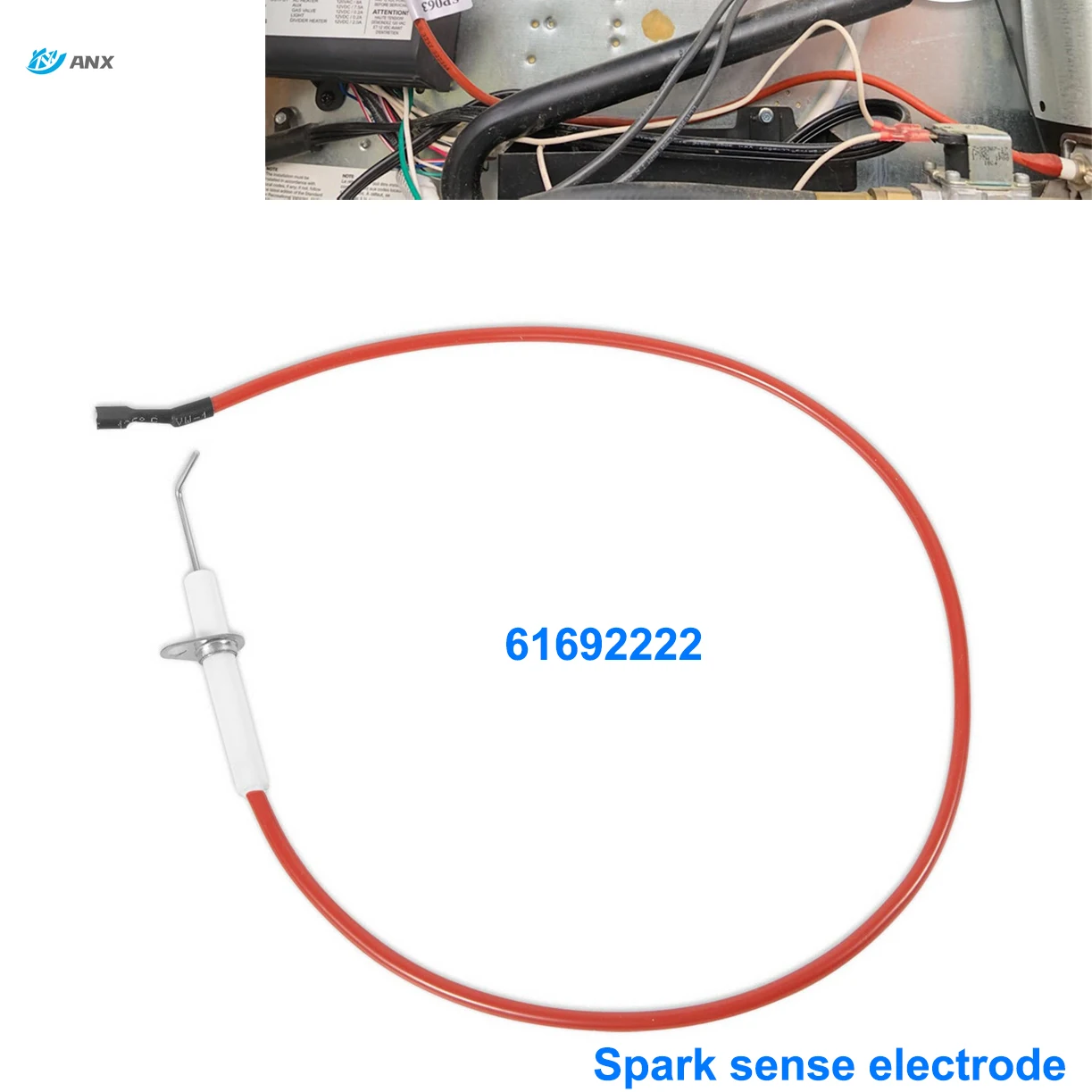 Сменный электрод 61692222 Spark Sense для RV Norcold, холодильника серии 600, 6000, 6100, 900, 9100, N600 и N800
Сменный электрод 61692222 Spark Sense для RV Norcold, холодильника серии 600, 6000, 6100, 900, 9100, N600 и N800