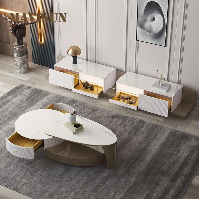 Nordic Light Luxury Living Room Set Small Apartment Household White Rock Board Coffee Table And TV Cabinet Furniture For Home
Nordic Light Luxury Living Room Set Small Apartment Household White Rock Board Coffee Table And TV Cabinet Furniture For Home