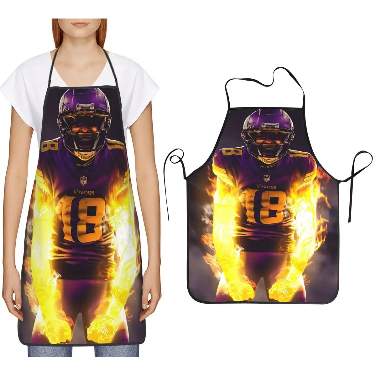 Justin Jefferson Griddy Design Aprons Chef Cooking Baking Tablier Bib Kitchen Cleaning Pinafore for Women Men Gardening
Justin Jefferson Griddy Design Aprons Chef Cooking Baking Tablier Bib Kitchen Cleaning Pinafore for Women Men Gardening