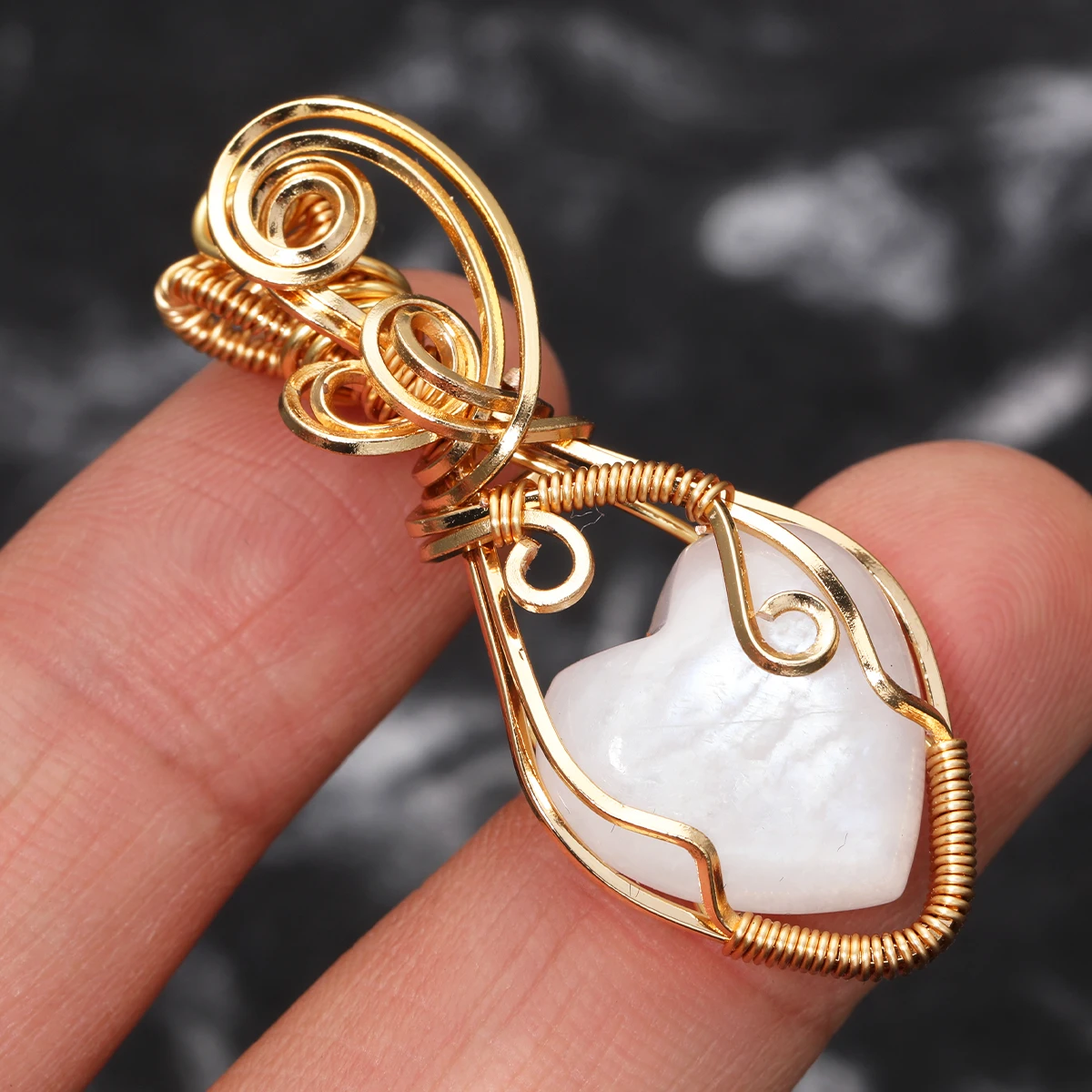 Popular Women's Natural Gemstone Necklace Pendant White Moonlight Labrador Handmade Copper Stainless Steel Necklace
Popular Women's Natural Gemstone Necklace Pendant White Moonlight Labrador Handmade Copper Stainless Steel Necklace