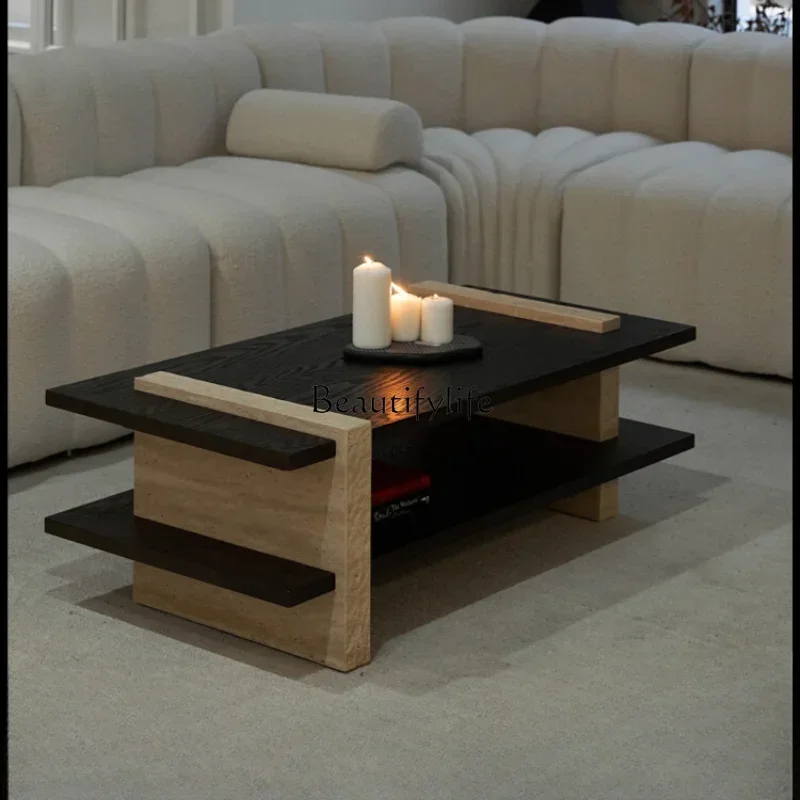 FG11Home Quiet Style Solid Wood Tea Table Living Room Natural Simple Stitching Cave Stone Square Small Tea Table
FG11Home Quiet Style Solid Wood Tea Table Living Room Natural Simple Stitching Cave Stone Square Small Tea Table