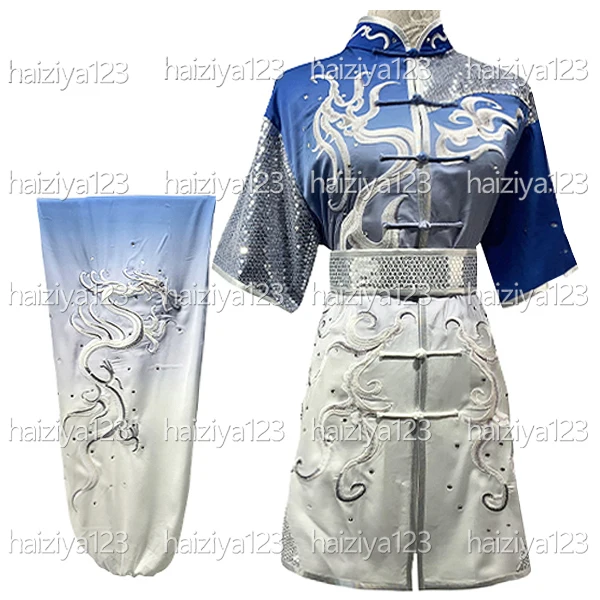 Embroidered Dragon Wushu uniform Kungfu clothes Martial arts suit Changquan Taolu garment for male female girl boy kids adults
Embroidered Dragon Wushu uniform Kungfu clothes Martial arts suit Changquan Taolu garment for male female girl boy kids adults