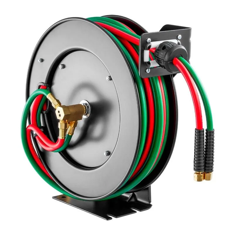 Retractable Welding Hose Reel 1/4 in x 50FT Oxygen Acetylene Rubber Hose T Grade
Retractable Welding Hose Reel 1/4 in x 50FT Oxygen Acetylene Rubber Hose T Grade